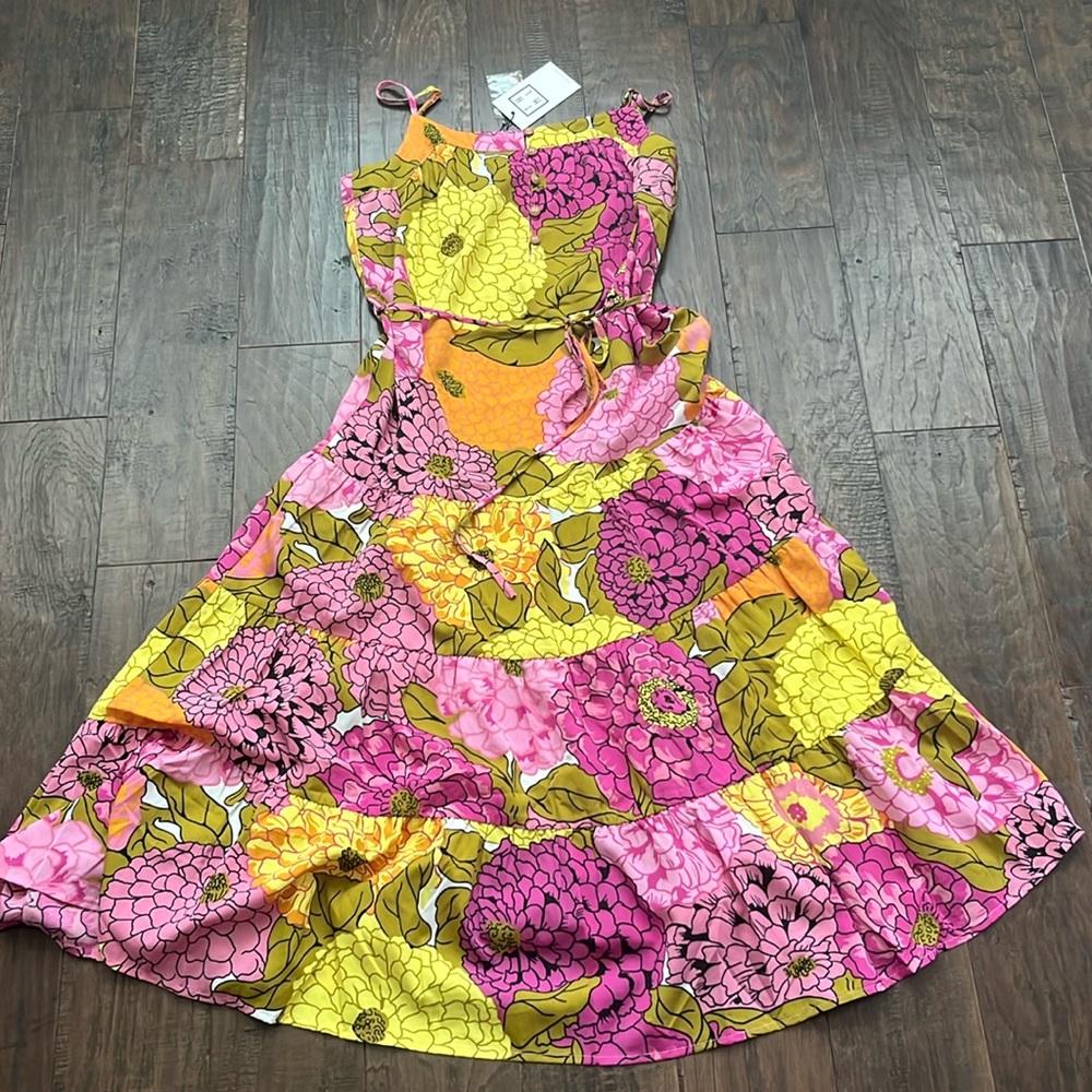 NWT THML Floral Midi Dress